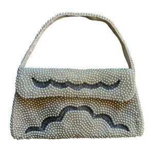 Vintage 1950’s Made In Japan Beaded Pearl Hand Bag